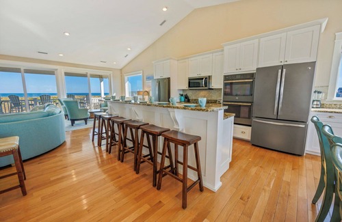 Salvo House | Premier Oceanfront Dog Friendly Home w/Pool, Elevator, Hot Tub, and Much More!