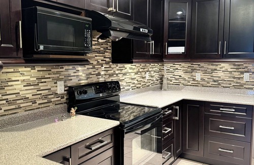 Richmond Apartment | Private Bedroom with Private Washroom at Cambie Palace