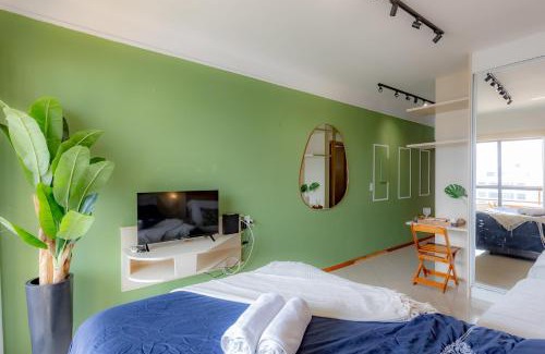 Centro Apartment | PROMOÇÃO - Vista Superior - Jacuzzi - Sauna - Piscina - Vaga Grátis 400m da Praia