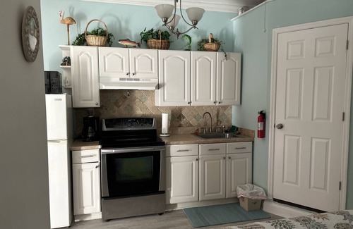 Crystal Beach Apartment | Quaint Beach Bungalow One block from the Gulf!