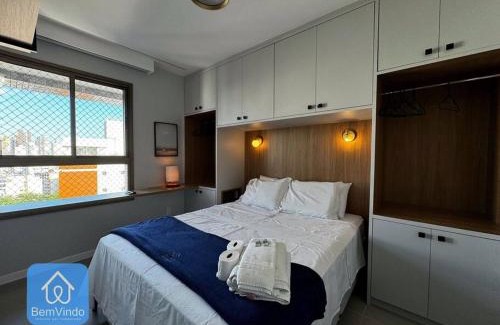 Barra Apartment | Quarto e Sala Vista Mar no Barra Conceito