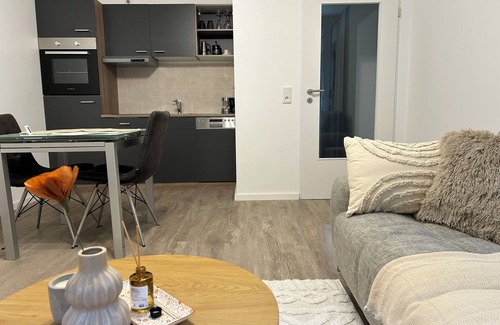 Coesfeld Apartment | Quiet basement apartment on Coesfelder Berg with infrared sauna