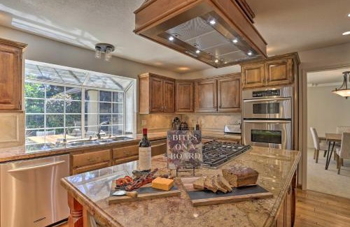 Sunset House | Redding Getaway with Hot Tub and Outdoor Kitchen!