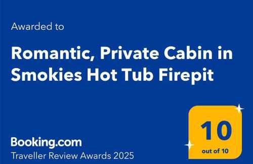 Sevierville House | Romantic, Private Cabin in Smokies Hot Tub Firepit