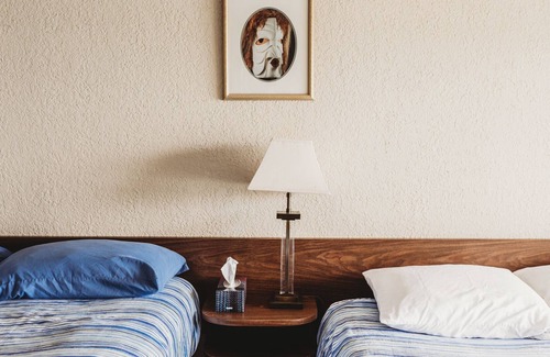 Sointula Apartment | Room 204- Oceanfront room with balcony and two queen beds