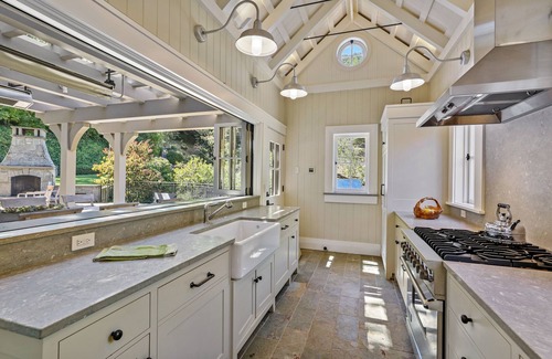 San Anselmo House | Ross Estate: pool, spa, outdoor kitchen and fireplace, lush gardens and privacy