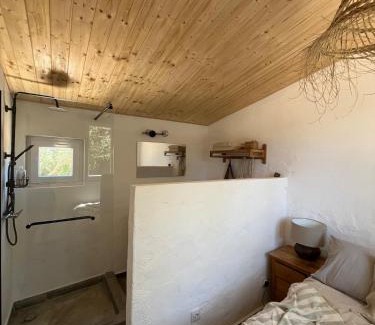 Barranco da Vaca House | Rustic cabin with pond and deck