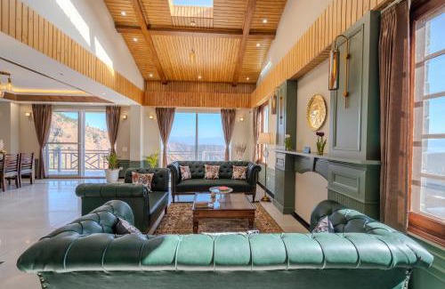 Theog Villa | SaffronStays Alpine blue-6 bhk villa with private deck and valley views from each room