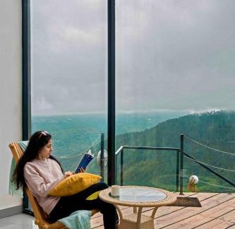 Khatoli Villa | SaffronStays Glasshouse Celeste, Ranikhet - luxurious glass villa with breathtaking views