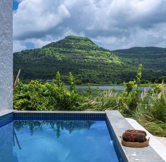 Kalote Mokashi Villa | SaffronStays Kairos Athena, Karjat - Greek style pool villa near Camp Max