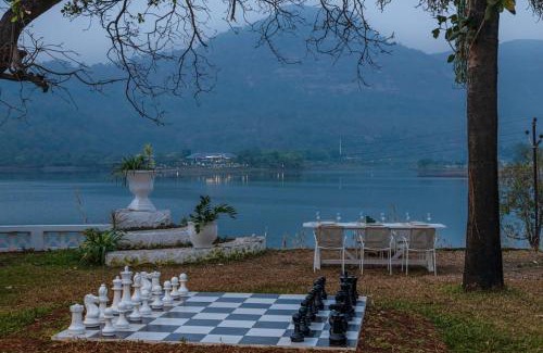 Kalote Mokashi Villa | SaffronStays Kairos Zeus, Karjat - Greek style pool villa near Camp Max