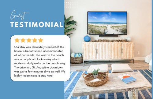 Vilano Beach House | Sauna Pool Hot Tub Cart Beach - Sleeps 19