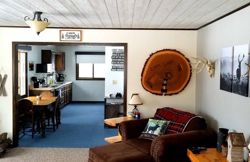 Elcho Cottage | Secluded cabin on a lake, right on snowmobile trail