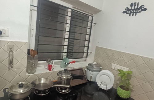 Pallavaram Apartment | secured gated community 2-bedroom apartment with AC, fitness room, swimming pool