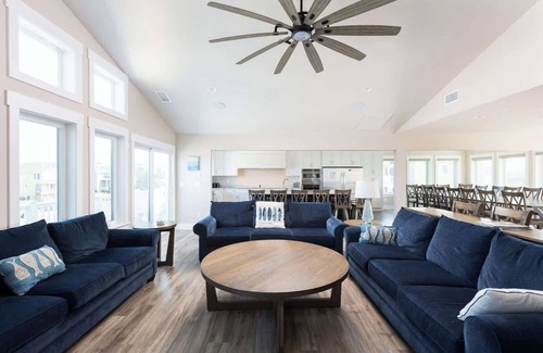 Whalehead Beach House | Semi-Oceanfront Retreat w/Pool, Theater, Elevator