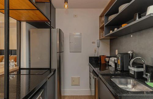 Brooklin Paulista Apartment | Sense Studio - Habitarte Brooklin, Wi-Fi e Academia