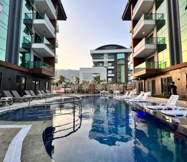 Alanya Apartment | Silece garden suite iki yatak odalı daire