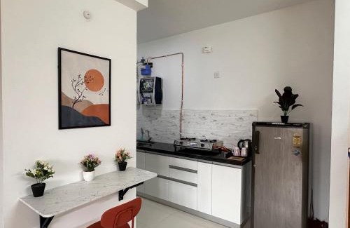 Hadapsar Apartment | Skye Private 1Bhk in Amanora Park Town with WiFi AC Smart TV Washing Machine