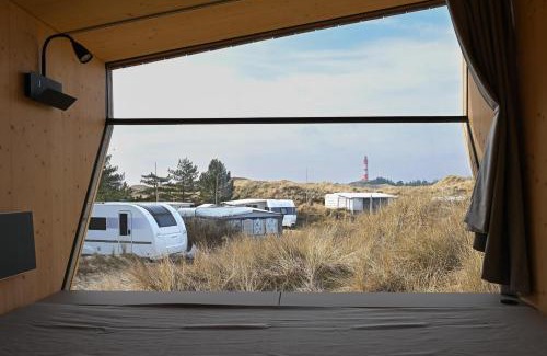 Steenodde House | Sleep Space 1 - Green Tiny Spot Amrum