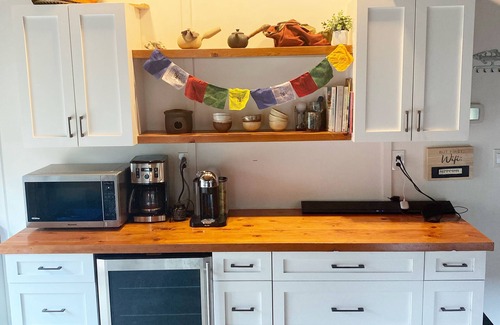 Mansons Landing Ski Chalet | "Sleeps 15: Dog-Friendly Rustic Haven on Cortes Island" Large grass yard