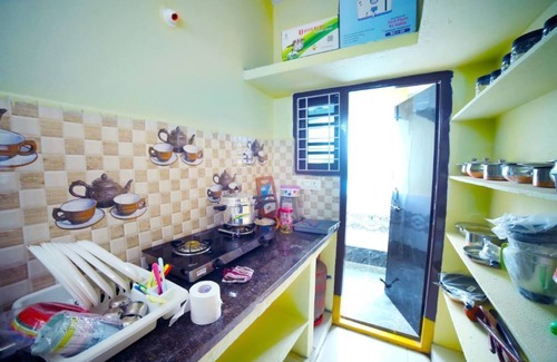 Begumpet Condo | SN202 - Complete 2BHK with Kitchen, AC, TV, Sofa