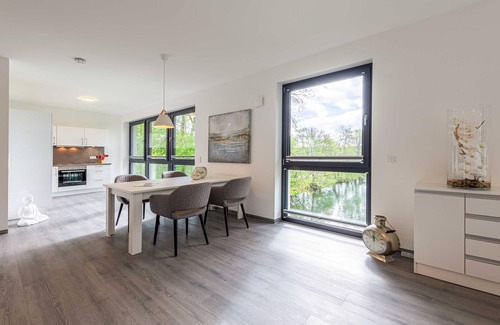 Krakow am See Apartment | Star apartment with roof terrace and view of Lake Krakow