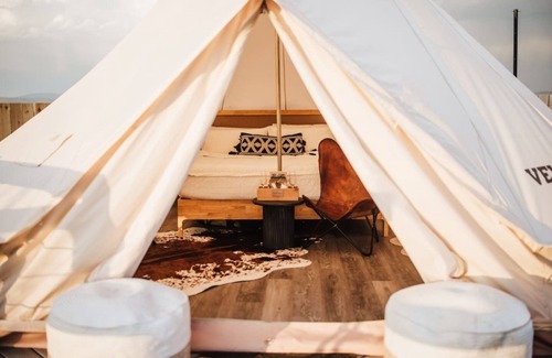 Klamath Falls RV Rental | Stargazer Bell Tent at The Rossetto Ranch