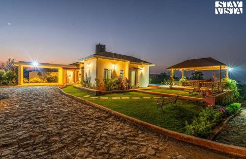 Javan Villa | StayVista at Beyond Infinity with Hill View, BBQ