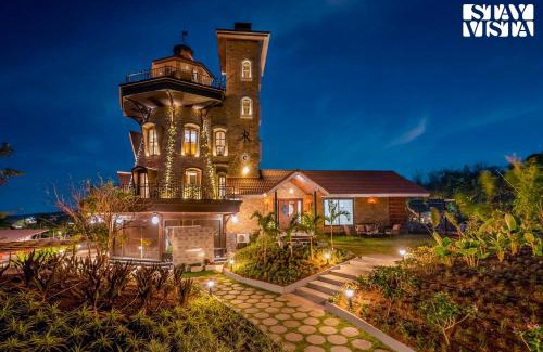 Anjaneri Villa | StayVista's Cerenity Castle - Lakeside Haven with Hill-View, Terrace & Indoor Entertainment