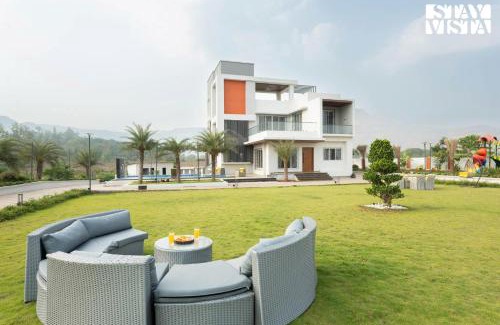 Karjat Villa | StayVista's Oasis Of Solace - Mountain-View Villa with Pool Deck, Kids Zone, Turf & Gazebo