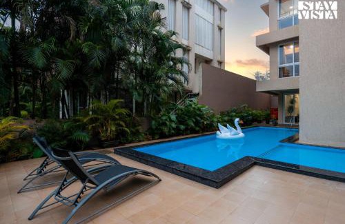 St.Stanislaus Villa Villa | StayVista's Rosso with Outdoor Pool, Theatre-Disc Room & Games Room