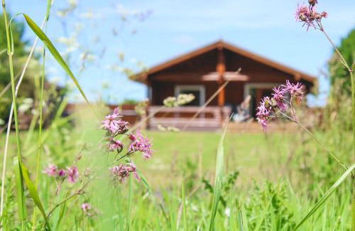 Berwick-upon-Tweed Ski Chalet | Strathisla - Luxury Two Bedroom Log Cabin with Private Hot Tub & Sauna