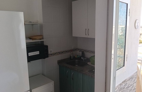 Sector M - Malvasia Apartment | Studio '100m from the Beach' with Shared Pool, Private Terrace and Wi-Fi