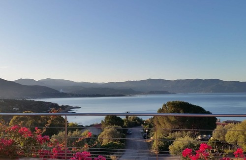 Vico Apartment | Studio in villa with large terrace and wonderful sea view. 400m from the sea.