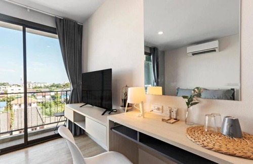 Anusawari Condo | 🔥Studio/Queen Bed🔥 Bangkok🇹🇭@DMK Airport🛬 & Airport Shuttle 🚖