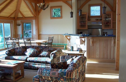 Tupper Lake House | Stunning timber frame lake house with boathouse, game room. Sleeps 10.