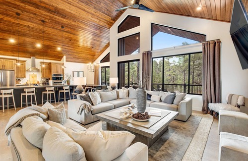 Torreon House | Stunning Torreon home with expansive deck, grill, fireplace, & AC