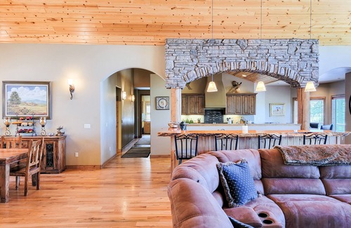 Torreon House | Sugar Pine Retreat - Torreon Cabin w/Hot Tub, Air Hockey, Pool Table & Pond View