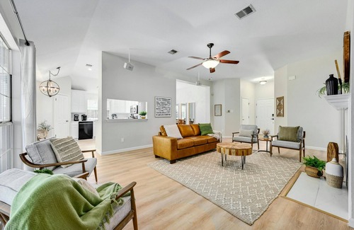 Wells Branch House | Sunny Haven: Open Concept Living w/Games Galore!