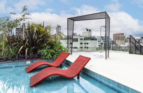 Bigorrilho Apartment | Temple Batel Família Vivern Piscina & Varanda
