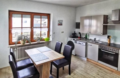 Selters Apartment | The beautiful apartment with separate entrance is on the 1st floor and accessible via 7 steps. The apartment is quietly located and only a few minutes away from the town center. The living space of 62 sqm consists of one bedroom with a.