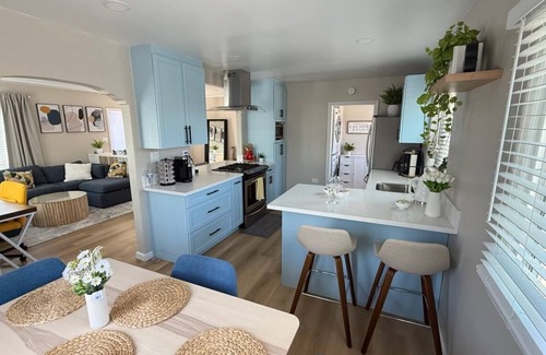 City Heights House | The Blue Haven - Modern San Diego Retreat with Central Location & Gated Parking