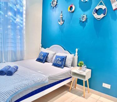 Sungai Pelek House | The Blue Memories Homestay with Mediterranean Style