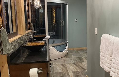 Bruno Cabin | The Canada Goose Lodge . Cozy up by the fire in this secluded Log Lodge.