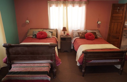 Huayllabamba House | The Corner with a Flower Balcony and Panoramic View.