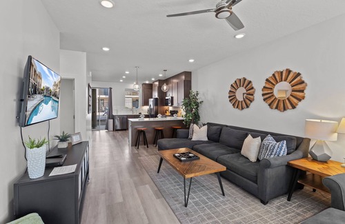 St. George House | The Lofts 2|Community Pool w/water slide and hot tub, grill, Smart TV