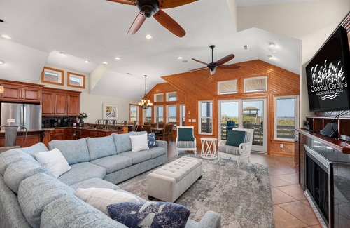 Kill Devil Hills House | The Sandbox: Oceanfront, private pool, hot tub, rec & theater rooms, elevator!