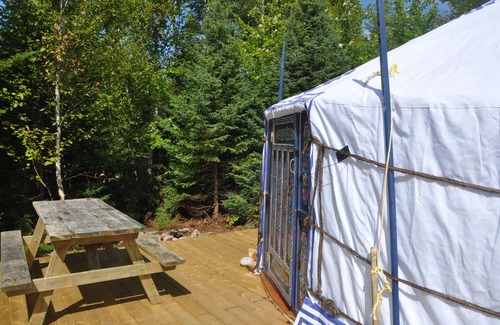 Indian Brook House | The White Moon Yurt at Cabot Shores Wilderness Resort