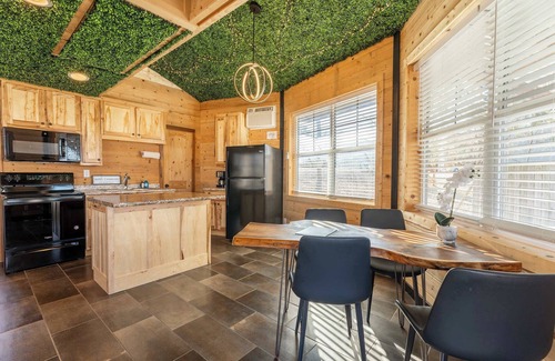 Bryant Apartment | The Yurt at Paradise Pointe with a hot tub, fire pit, & Grill