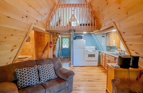Rockbridge Cabin | Three A-frame Cabins, a provate Pond, row boats!